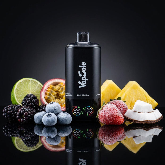 VapSolo 180K 6in1 Sixer – Pina Colada & Love 66 & Lime Passion Fruit & Monster Mango & Strawberry Ice & Blackberry Blueberry Ice 5%