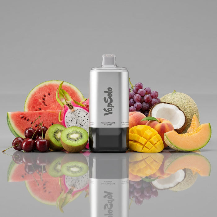 VapSolo 180K 6in1 Sixer – Watermelon Cherry & Kiwi Passion Fruit Guava & Mango Peach & Pink Lemon & Coconut Melon & Sakura Grape 5%
