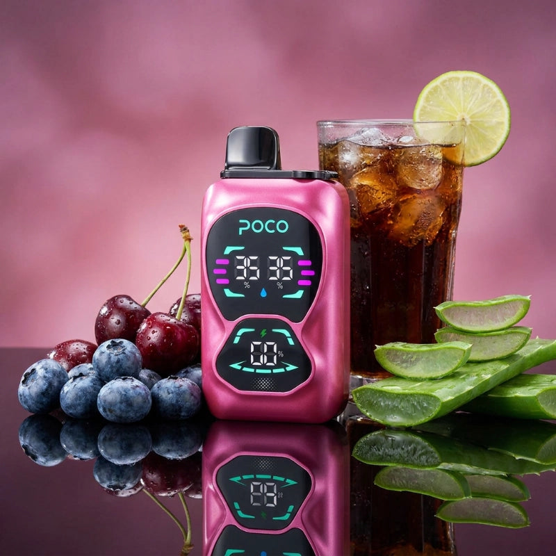 Poco Double 26000 - Blueberry Cherry Cola & Aloe Grape 5%