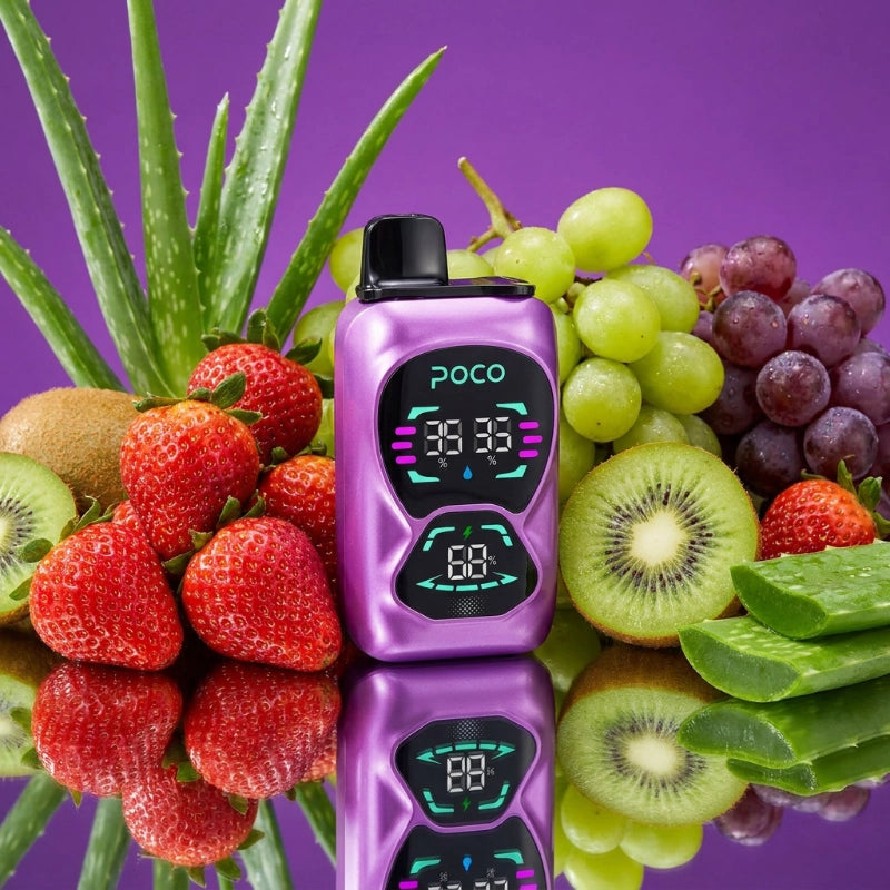 Poco Double 26000 - Strawberry Kiwi & Aloe Grape 5%