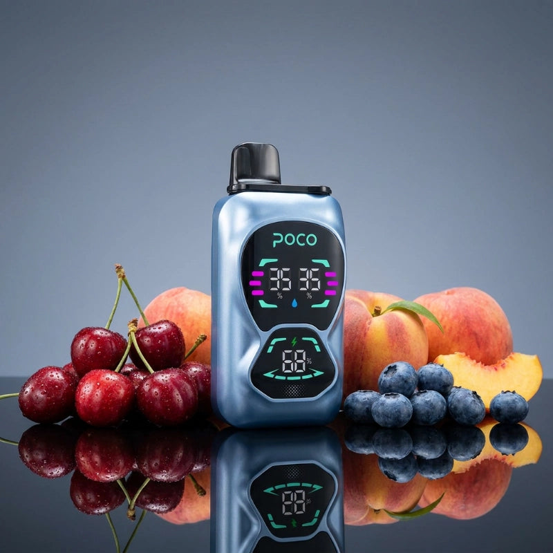 Poco Double 26000 - Cherry Peach Lemonade & Blueberry lce 5%