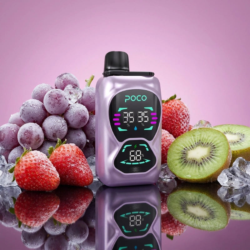 Poco Double 26000 - Strawberry Kiwi & Grape lce 5%