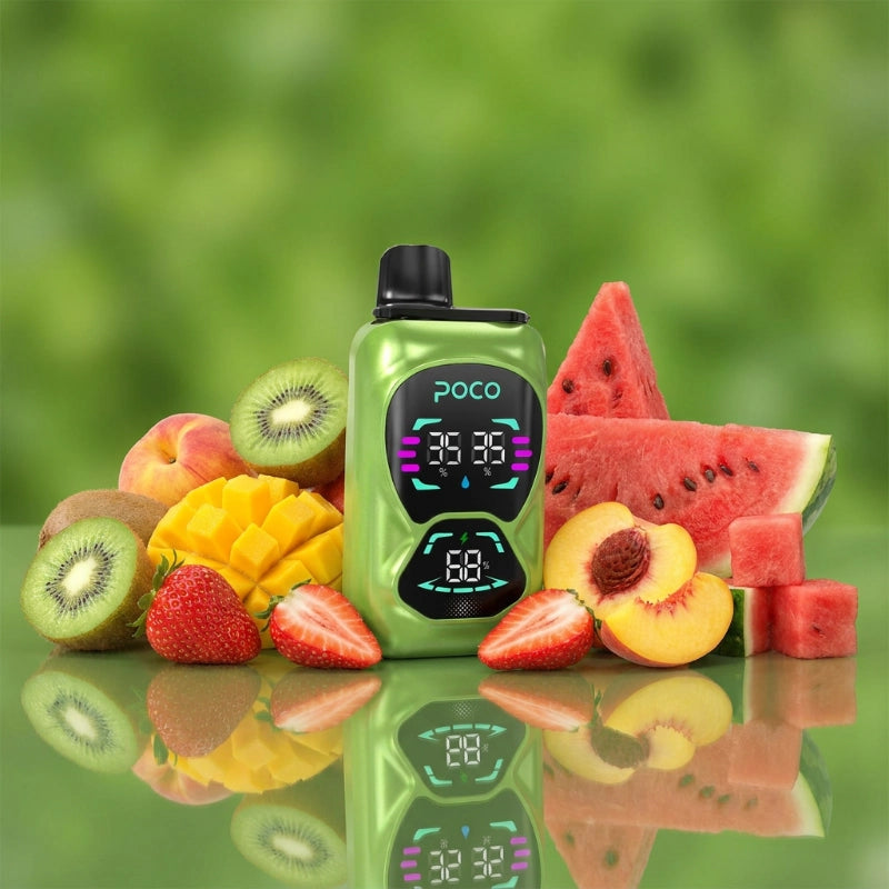 Poco Double 26000 - Mango Peach Watermelon & Strawberry Kiwi 5%