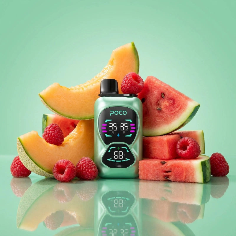 Poco Double 26000 - Raspberry Watermelon & Triple Melon 5%