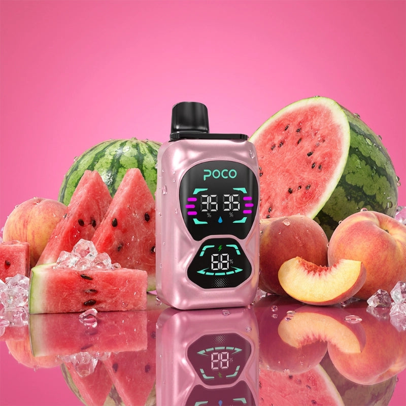 Poco Double 26000 - Watermelon Ice & Peach Berry 5%