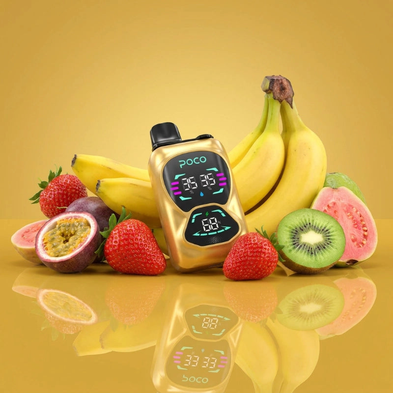 Poco Double 26000 - Kiwi Passion Fruit Guava & Strawberry Banana 5%