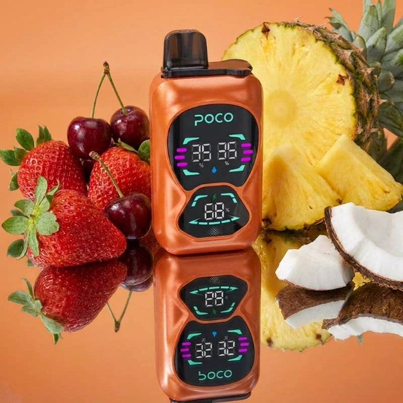 Poco Double 26000 - Strawberry Cherry & Pineapple Coconut 5%