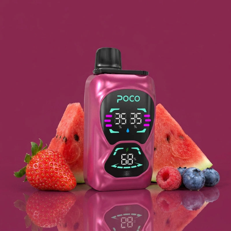 Poco Double 26000 - Strawberry Watermelon & Blueberry Raspbery Lemonade 5%